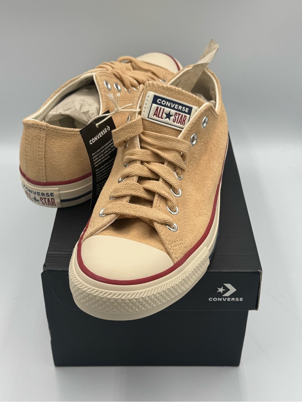 Converse Chuck Taylor All Star Ox Suede A14811C Tan Men’s 8.5 Women’s 10.5 - Picture 8 of 10